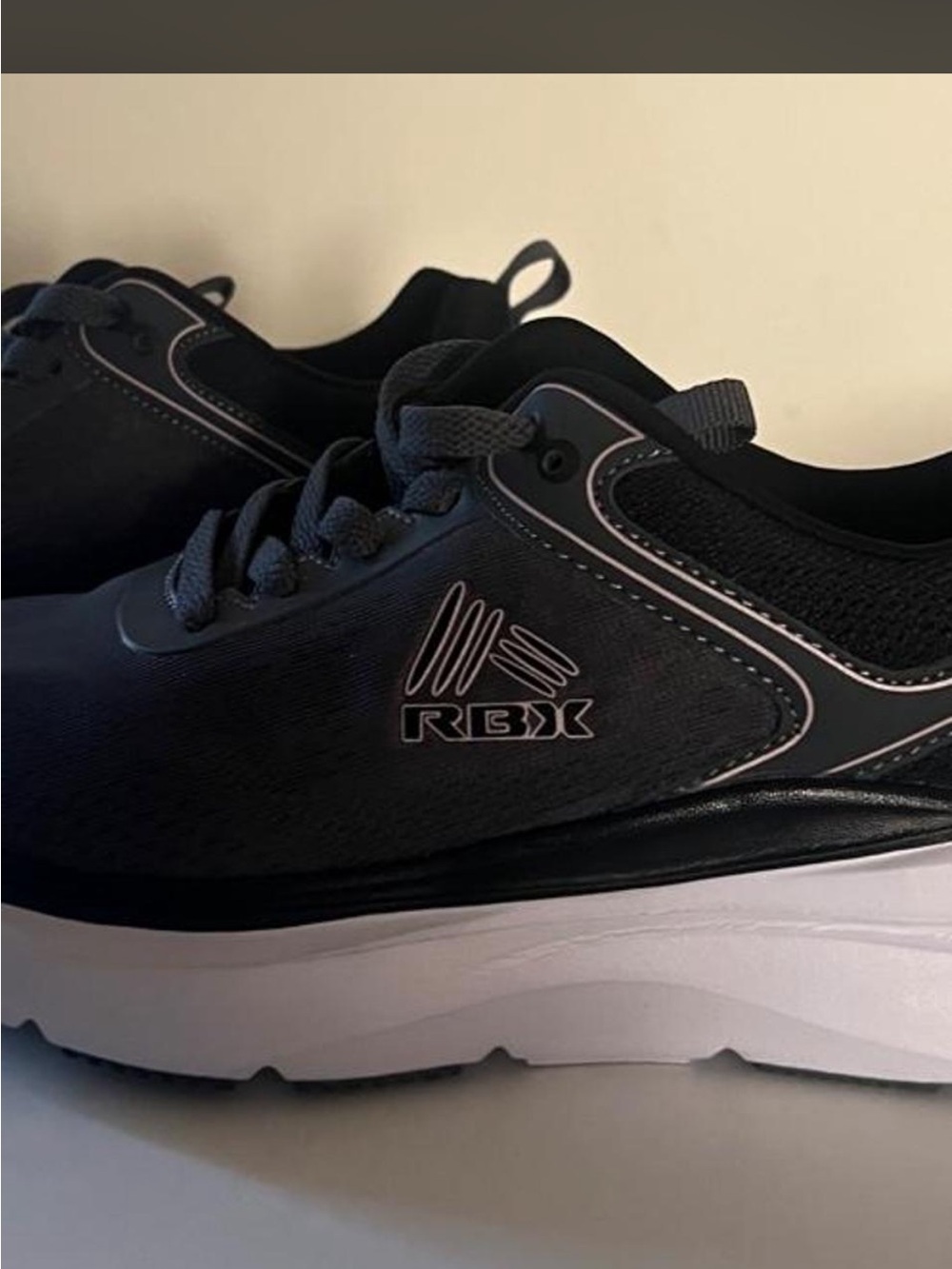 RBX Women's Black Athletic Sneakers with White Midsole